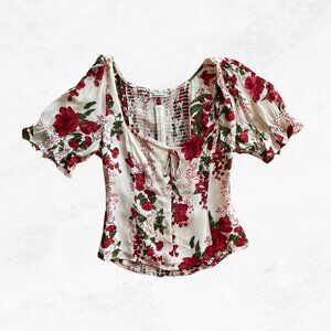 Reformation Delevan Top in Georgette